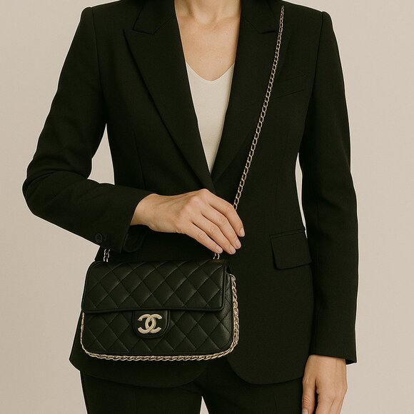 Chanel classic mini flap pearl bag - Picture 1 of 16